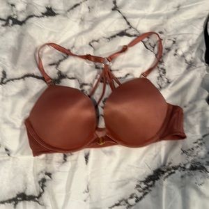 Miraculous plunge bombshell Victoria’s Secret bra 32A NEW racerback snap front !